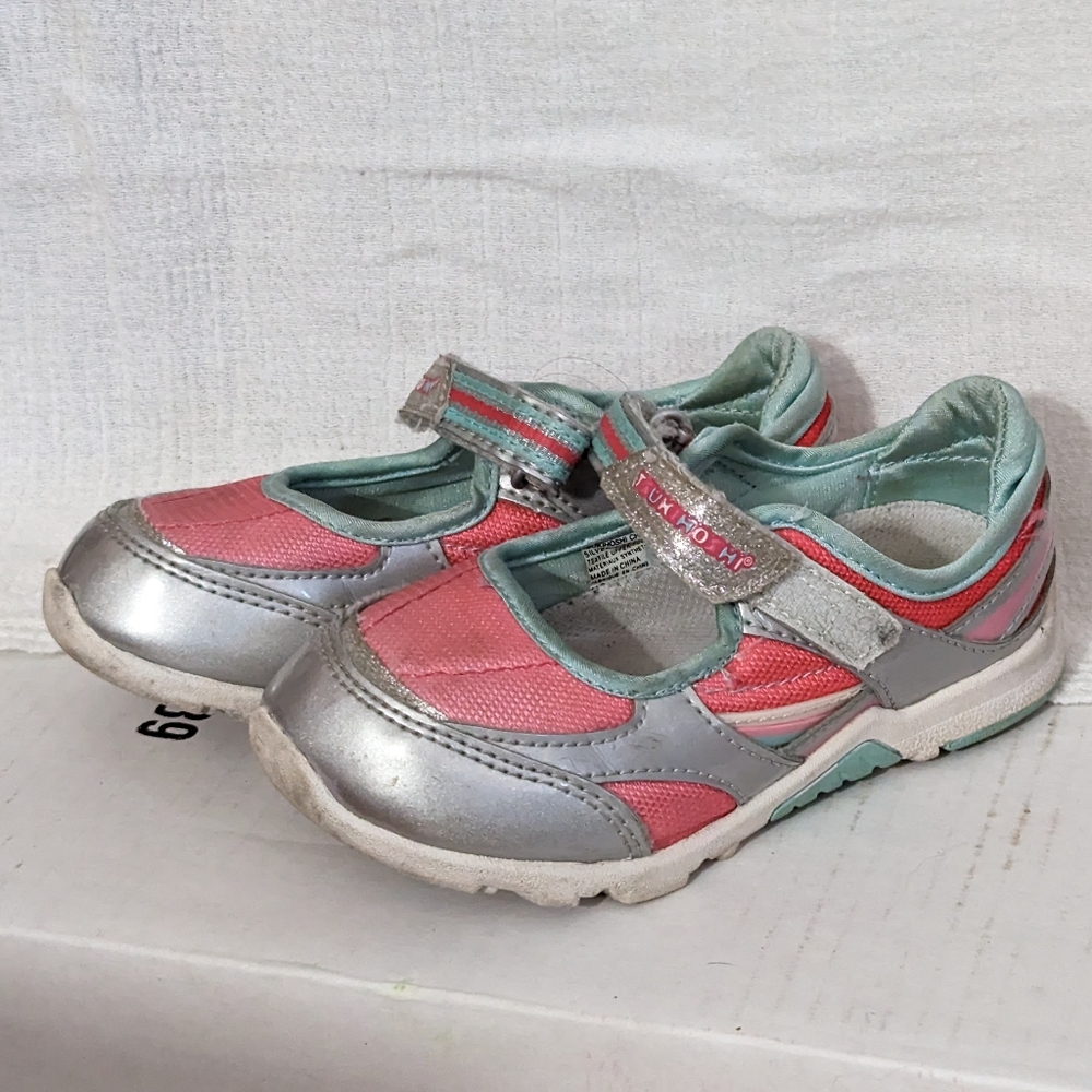 Tsukihoshi Pink Mary Jane Washable Sneakers Sz 9